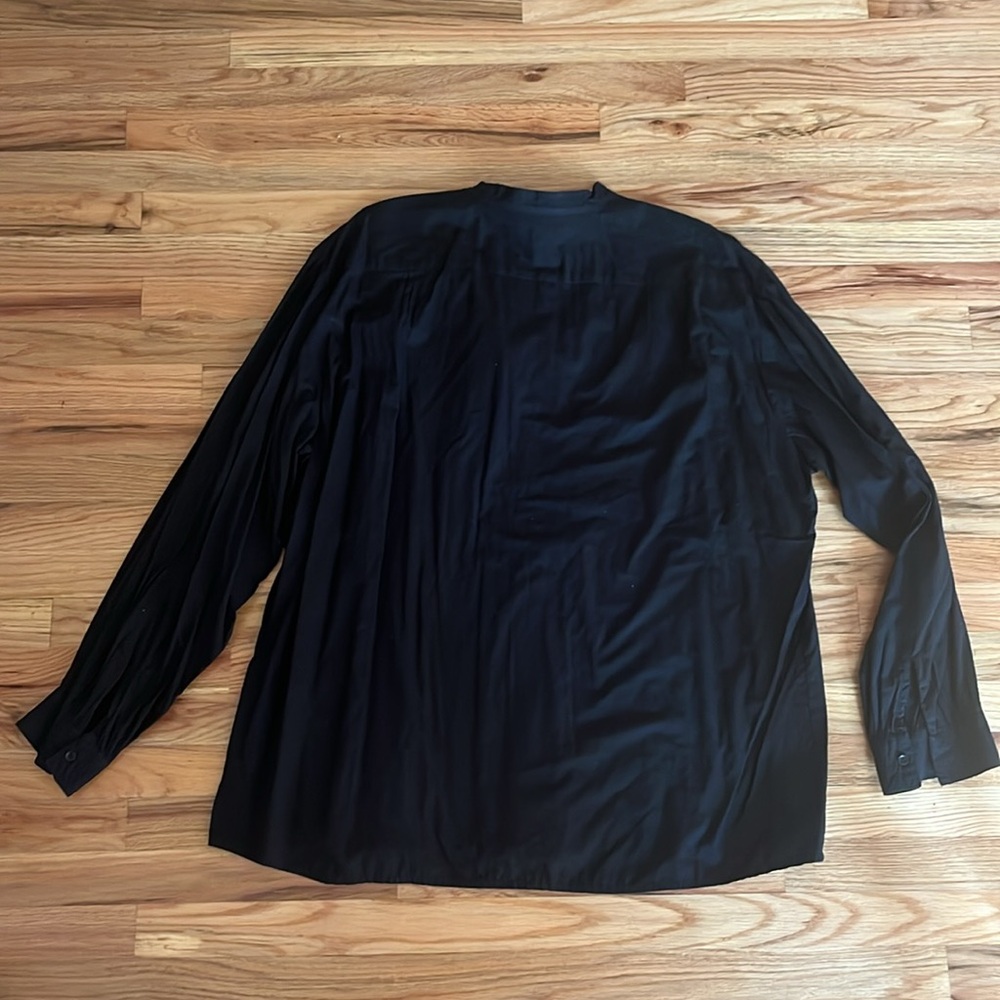 J‎ Peterman Shirt Mens Sz XXL Black Button Long Sleeve Cotton - Picture 6 of 6